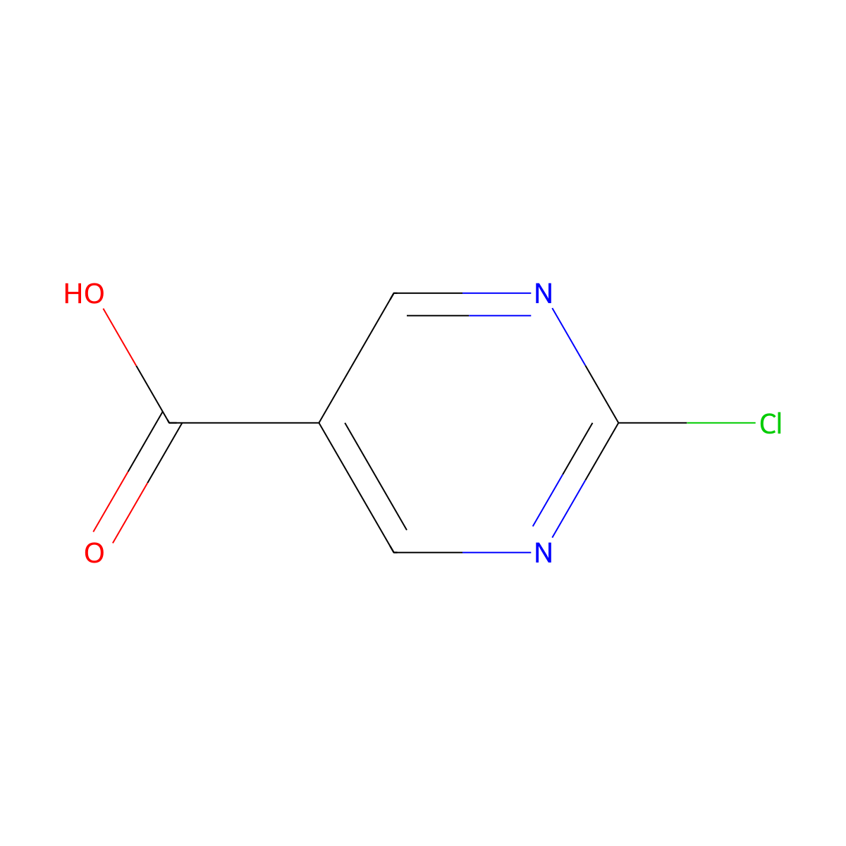 2-Chloropyrimidine-5-carboxylic acid molecular structure, CAS 374068-01-6