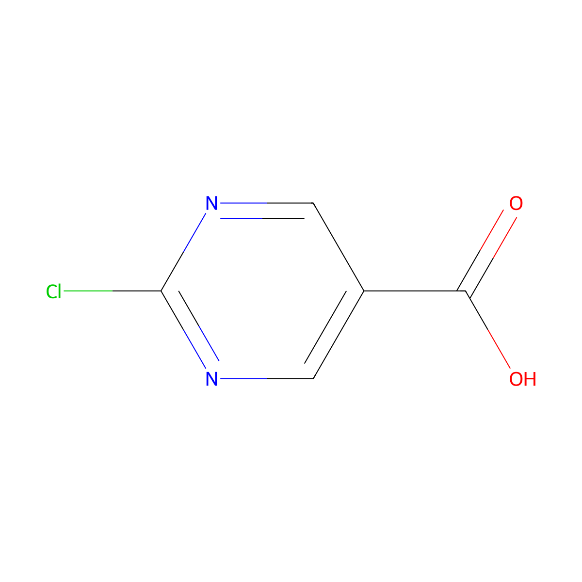 2-Chloropyrimidine-5-carboxylic acid molecular structure, CAS 374068-01-6
