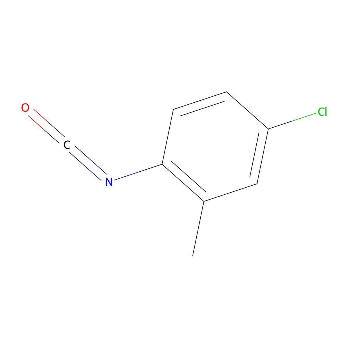 4-Chloro-2-methylphenyl isocyanate molecular structure, CAS 37408-18-7