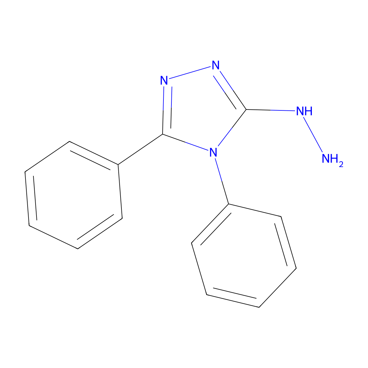 3-hydrazinyl-4,5-diphenyl-4H-1,2,4-triazole molecular structure, CAS 374088-47-8