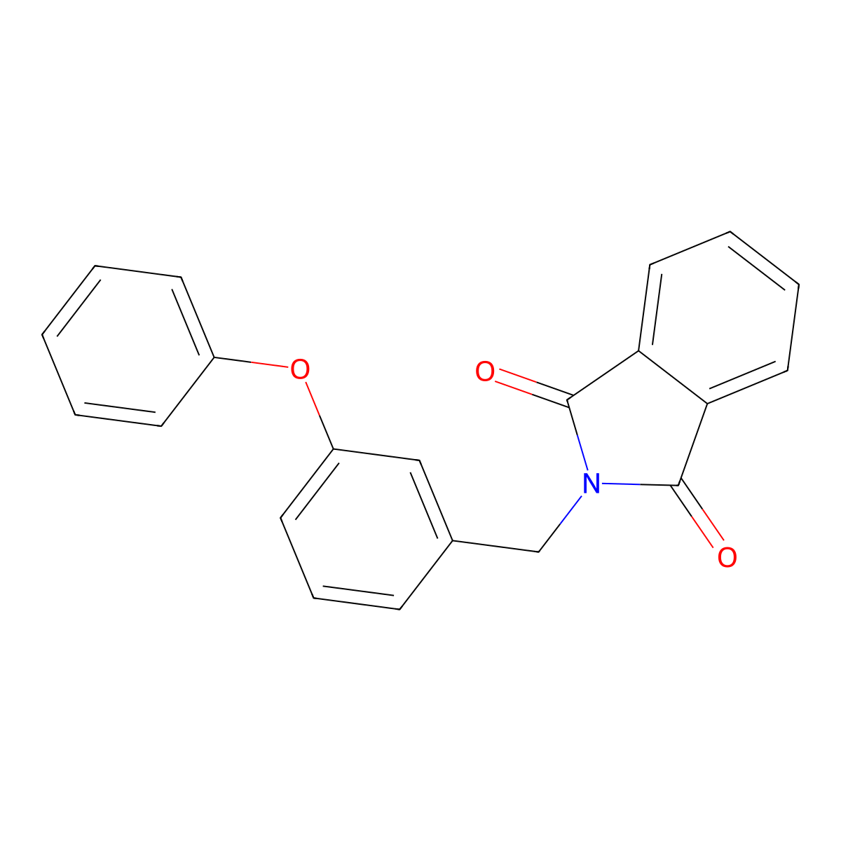 2-(3-phenoxybenzyl)-1H-isoindole-1,3(2H)-dione molecular structure, CAS 374092-54-3