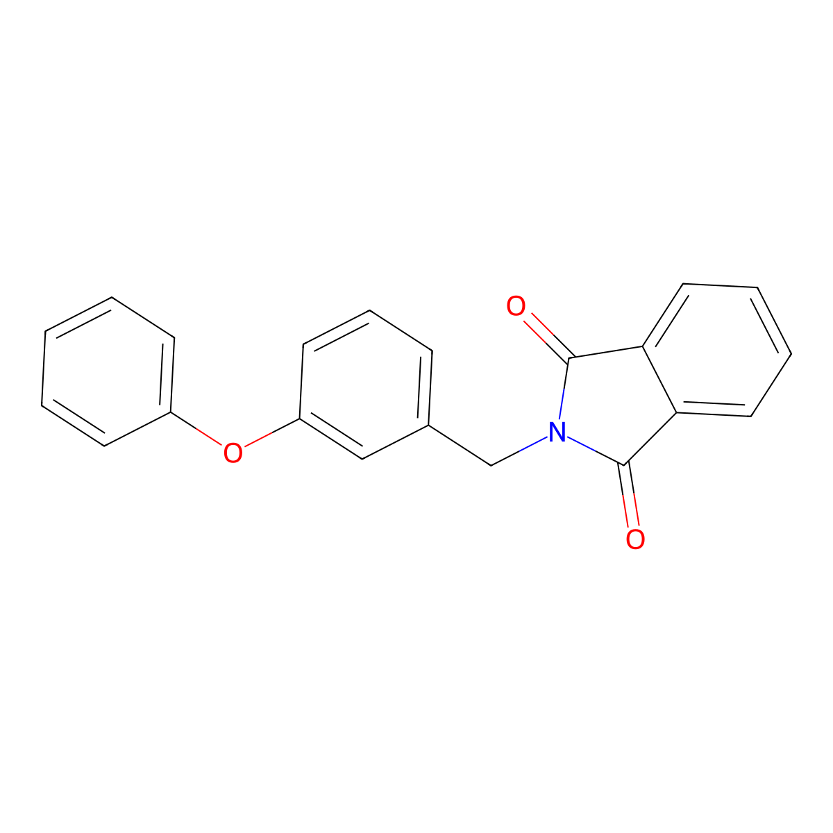 2-(3-phenoxybenzyl)-1H-isoindole-1,3(2H)-dione molecular structure, CAS 374092-54-3