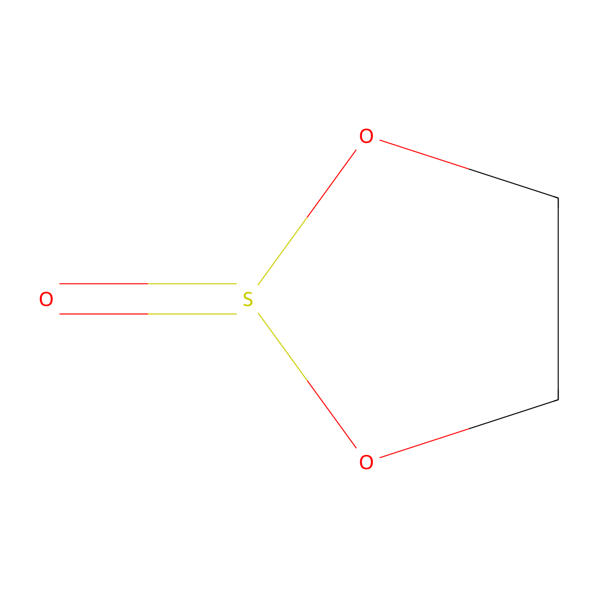 Glycol sulfite molecular structure, CAS 3741-38-6
