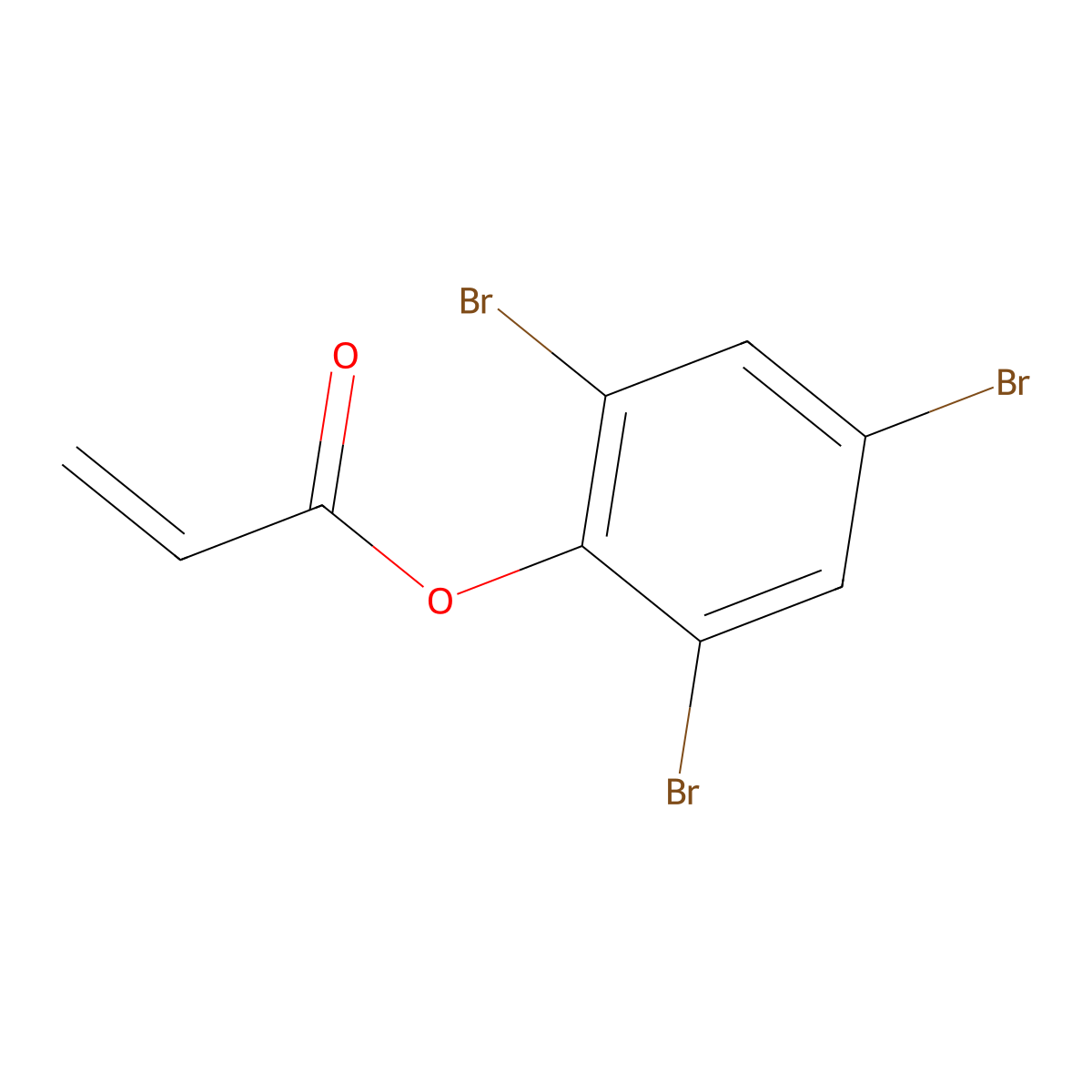 2,4,6-Tribromophenyl acrylate molecular structure, CAS 3741-77-3