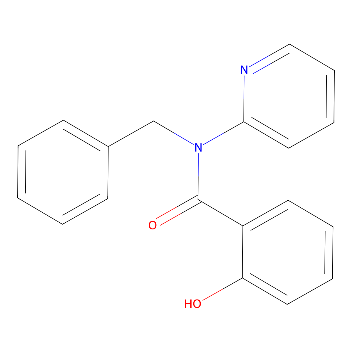 N-benzyl-2-hydroxy-N-pyridin-2-ylbenzamide molecular structure, CAS 374101-12-9