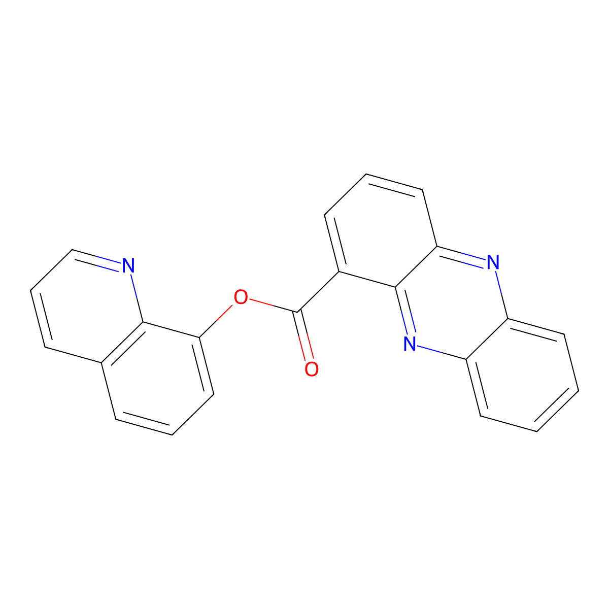 Quinolin-8-yl phenazine-1-carboxylate molecular structure, CAS 374102-56-4