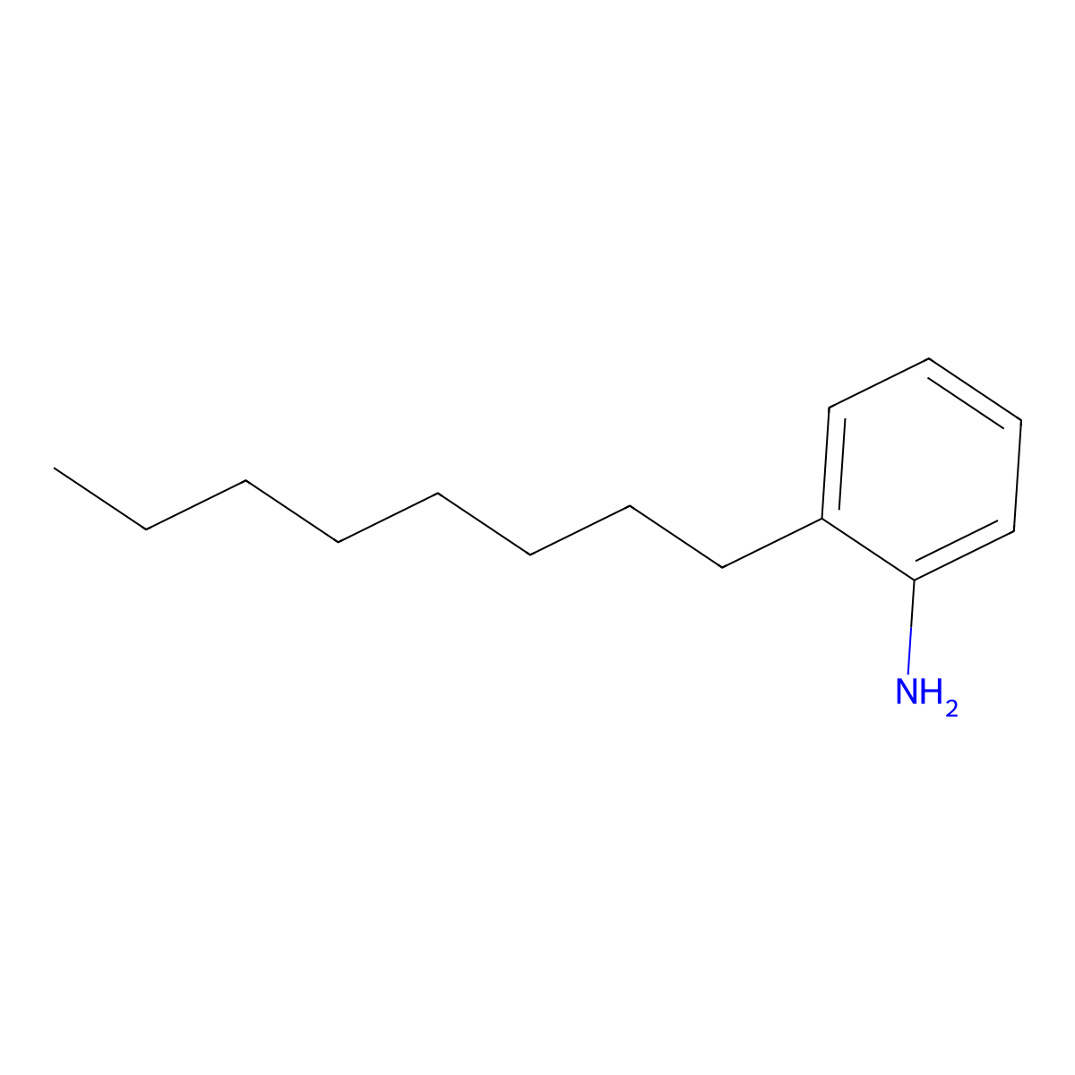 2-Octylaniline molecular structure, CAS 37413-50-6