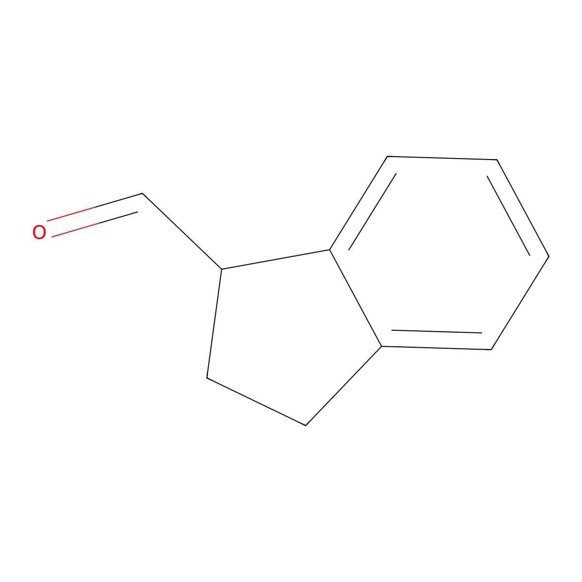 2,3-dihydro-1H-indene-1-carbaldehyde molecular structure, CAS 37414-43-0