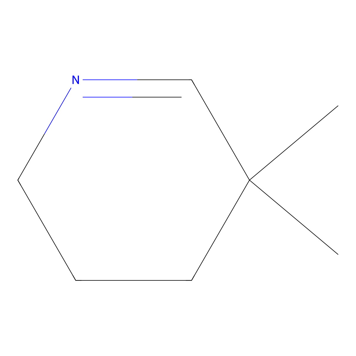 5,5-Dimethyl-2,3,4,5-tetrahydropyridine molecular structure, CAS 37414-92-9