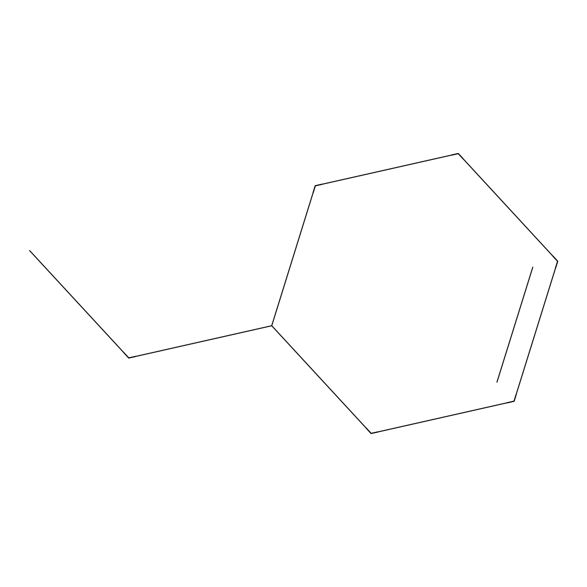 4-Ethylcyclohex-1-ene molecular structure, CAS 3742-42-5