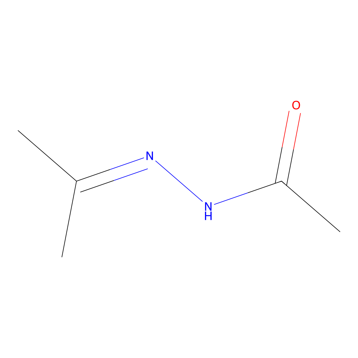 N'-(propan-2-ylidene)acetohydrazide molecular structure, CAS 3742-63-0