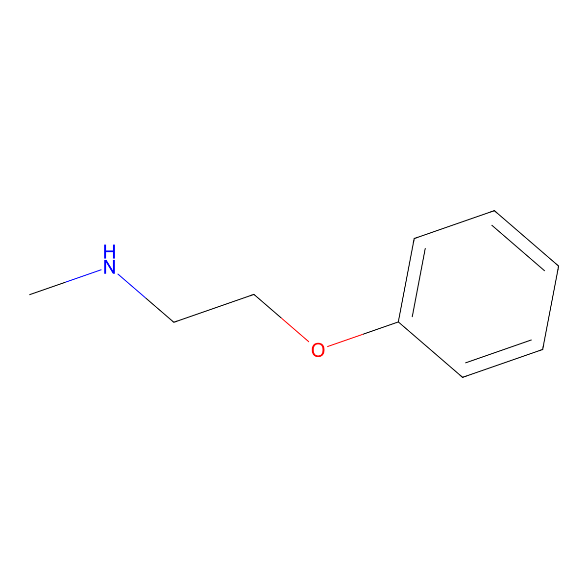 Methyl(2-phenoxyethyl)amine molecular structure, CAS 37421-04-8