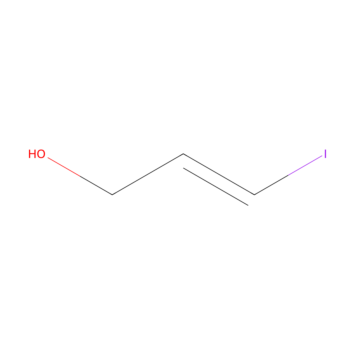 (E)-3-iodoprop-2-en-1-ol molecular structure, CAS 37428-57-2