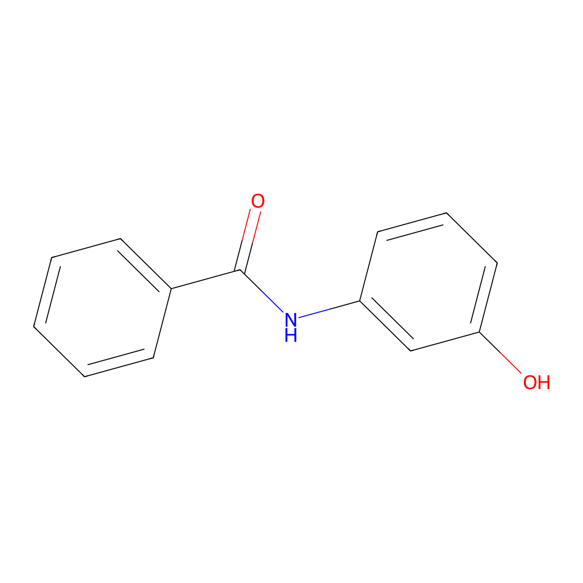 Benzamide, N-(3-hydroxyphenyl)- molecular structure, CAS 3743-28-0