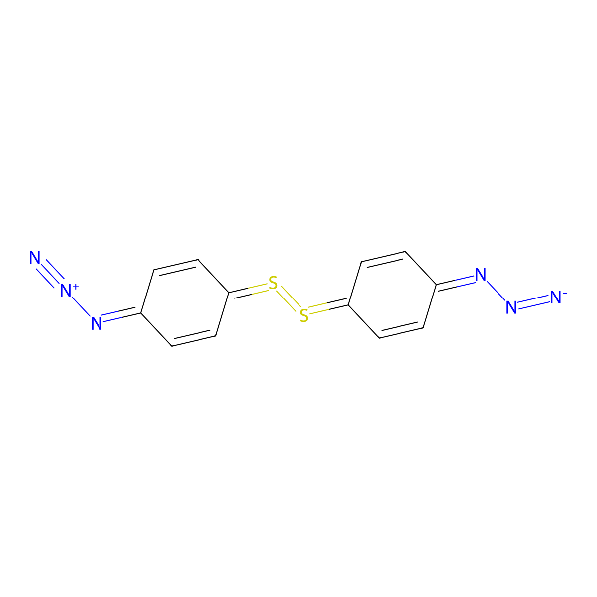 4,4'-Dithiobis(phenylazide) molecular structure, CAS 37434-06-3