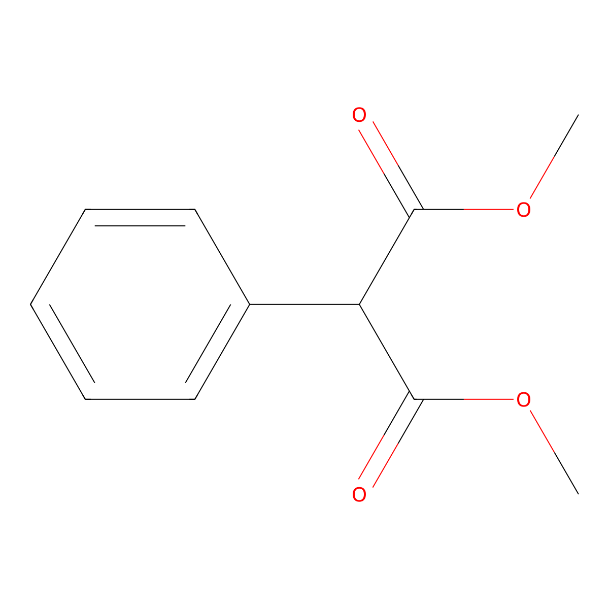 Dimethyl phenylpropanedioate molecular structure, CAS 37434-59-6