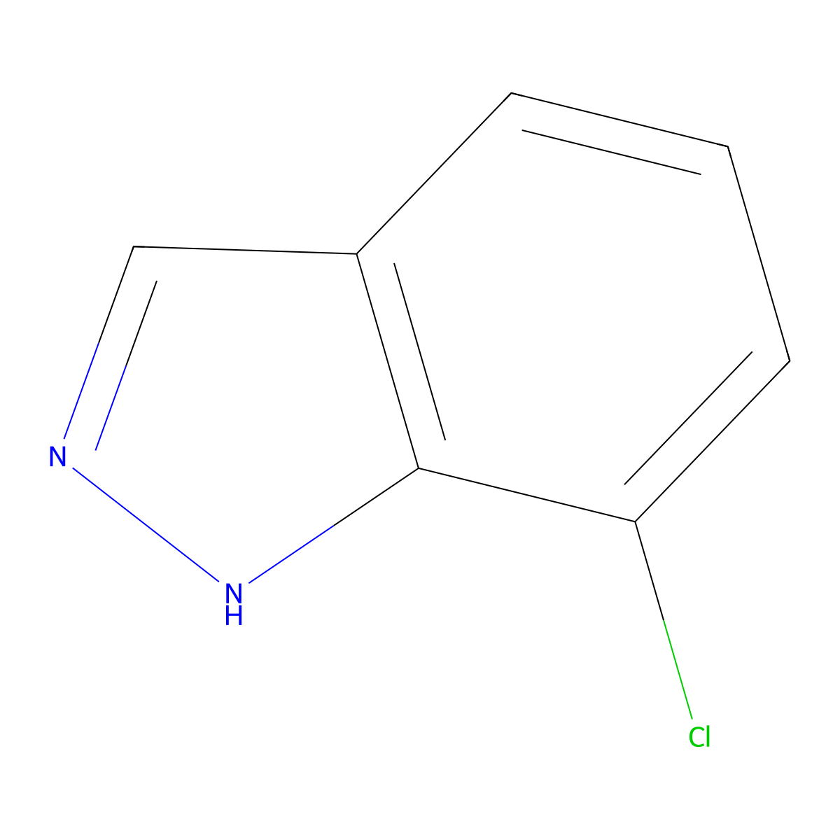 7-Chloro-1H-indazole molecular structure, CAS 37435-12-4
