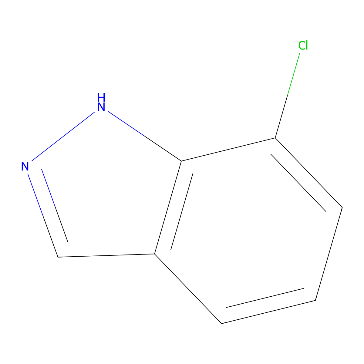 7-Chloro-1H-indazole molecular structure, CAS 37435-12-4