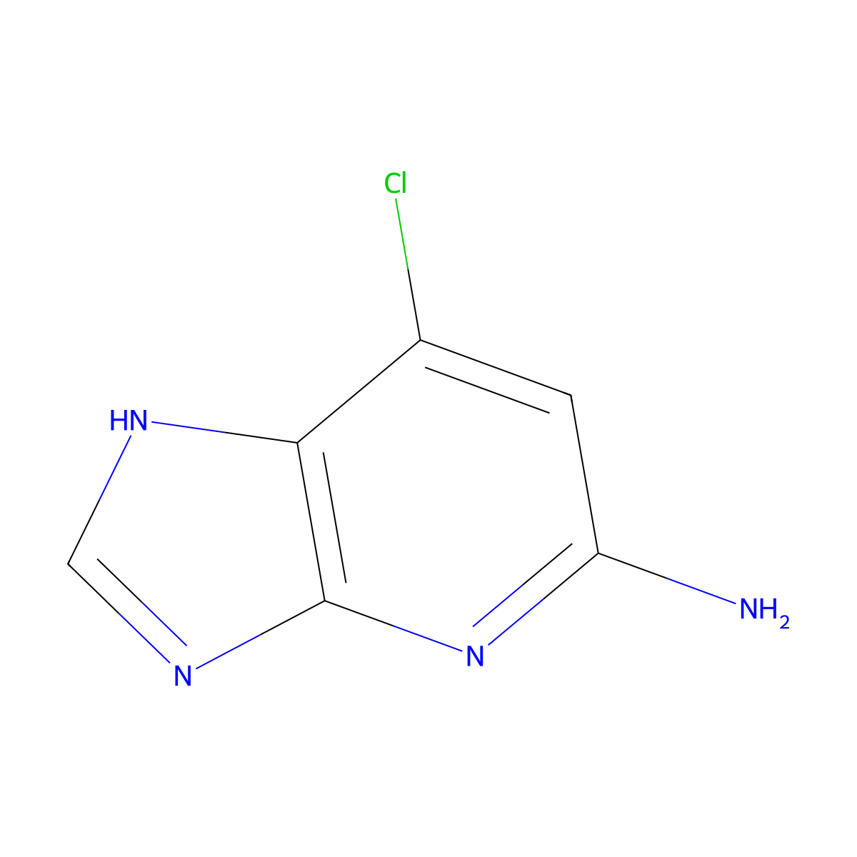 7-chloro-1H-imidazo[4,5-b]pyridin-5-amine molecular structure, CAS 37436-96-7