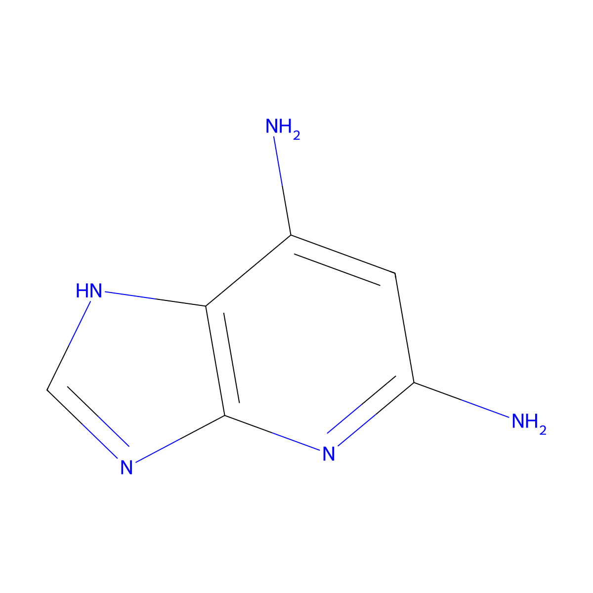 3H-Imidazo[4,5-b]pyridine-5,7-diamine molecular structure, CAS 37437-01-7