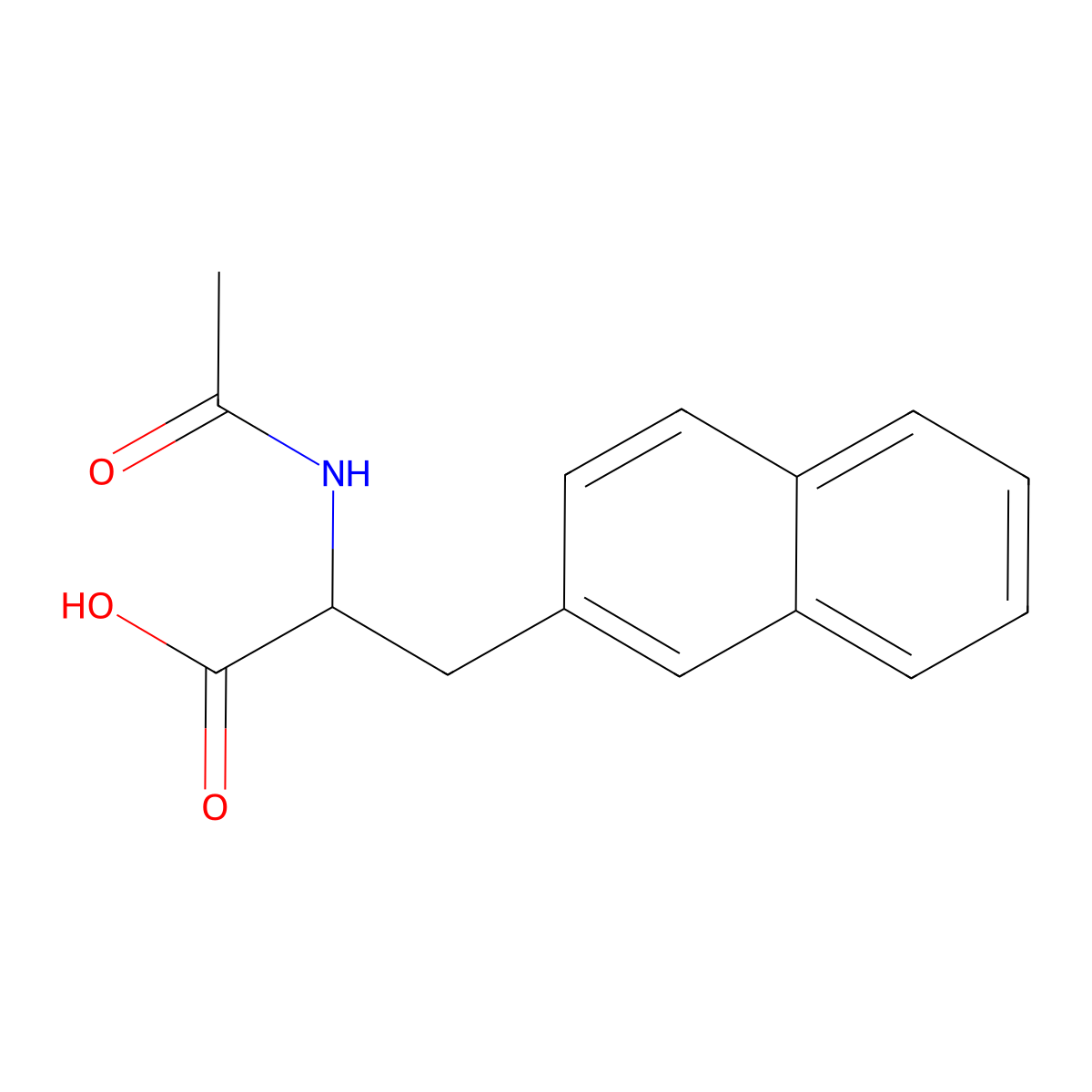 (R)-2-Acetamido-3-(naphthalen-2-YL)propanoic acid molecular structure, CAS 37440-01-0
