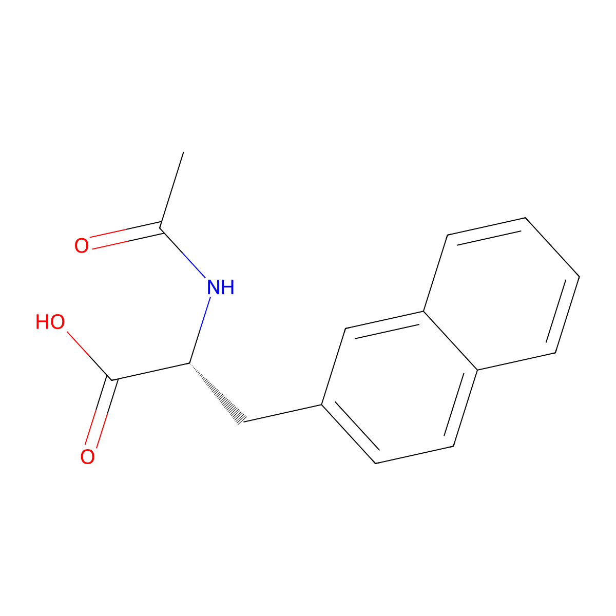 (R)-2-Acetamido-3-(naphthalen-2-YL)propanoic acid molecular structure, CAS 37440-01-0