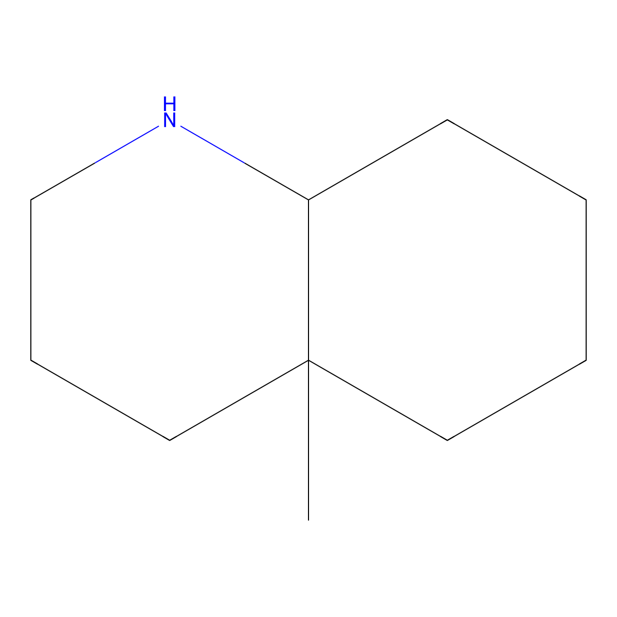 4a-Methyl-decahydroquinoline molecular structure, CAS 37442-22-1