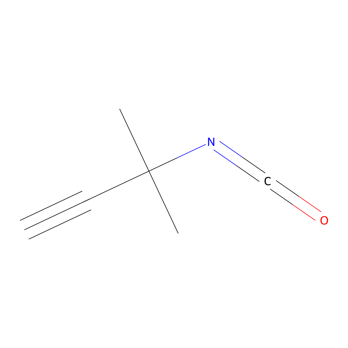 3-Isocyanato-3-methylbut-1-yne molecular structure, CAS 37442-66-3
