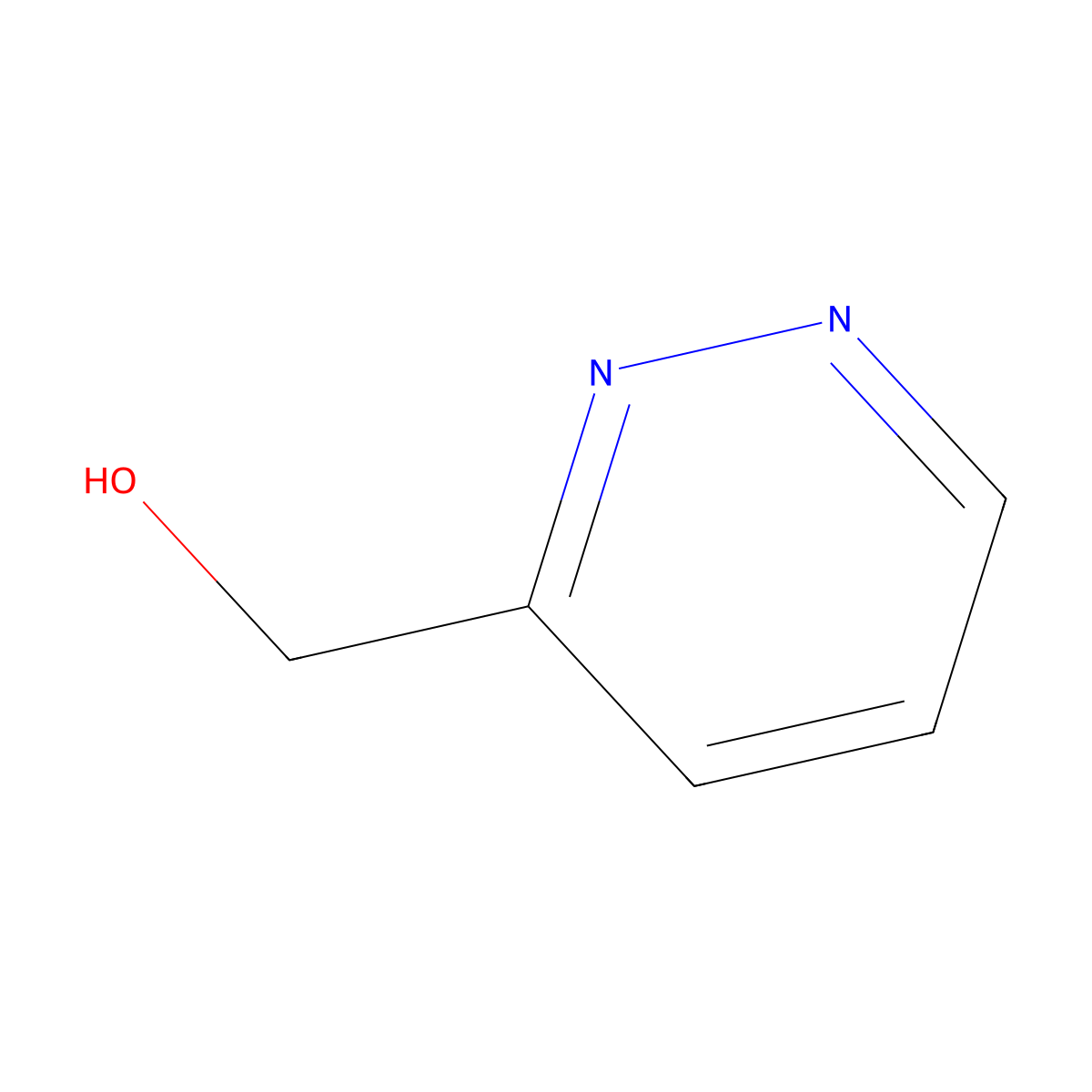 3-(Hydroxymethyl)pyridazine molecular structure, CAS 37444-46-5