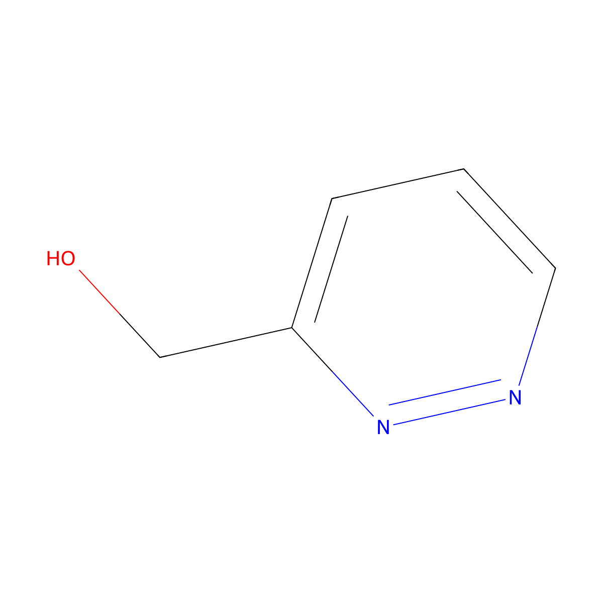 3-(Hydroxymethyl)pyridazine molecular structure, CAS 37444-46-5