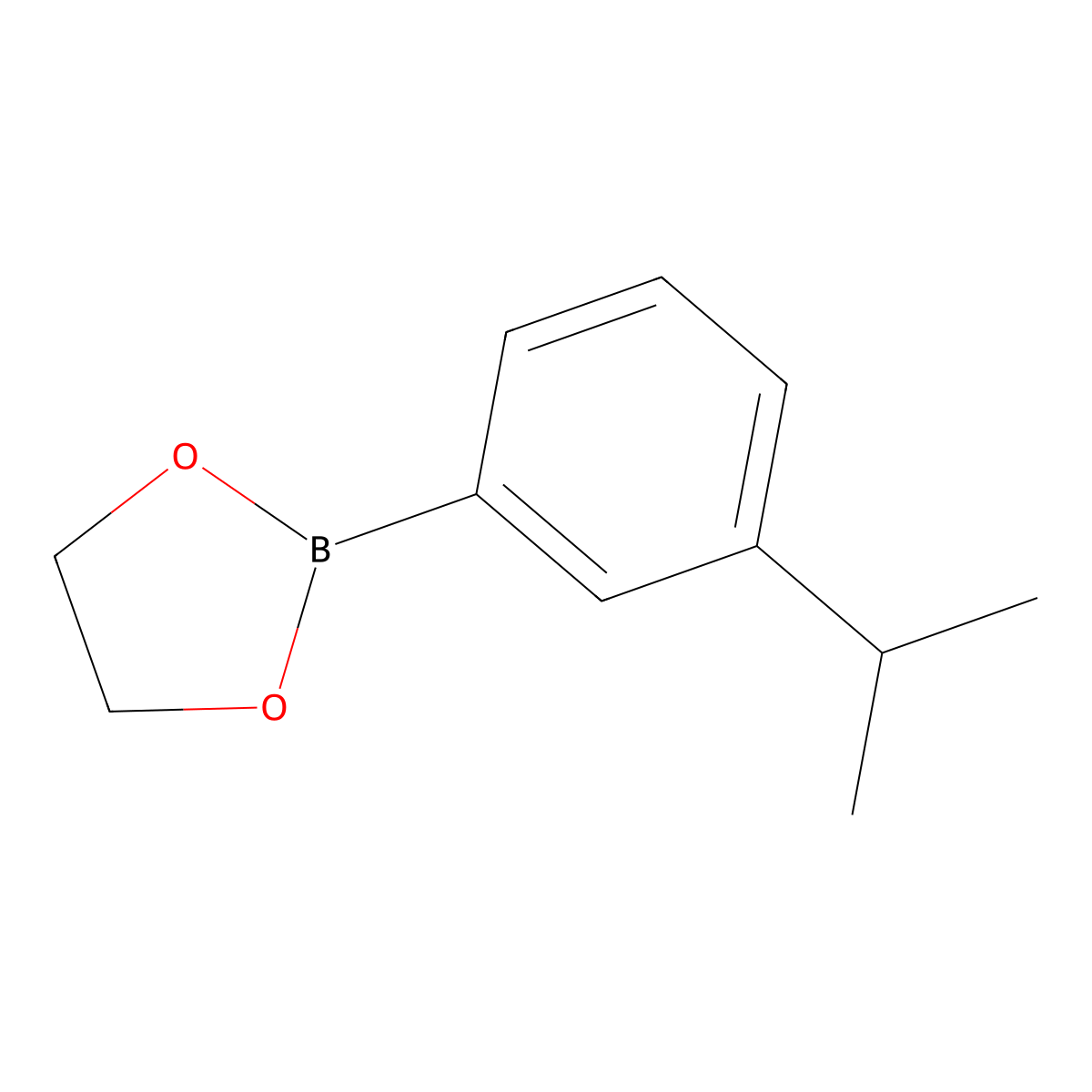 2-(3-Isopropylphenyl)-1,3,2-dioxaborolane molecular structure, CAS 374537-96-9