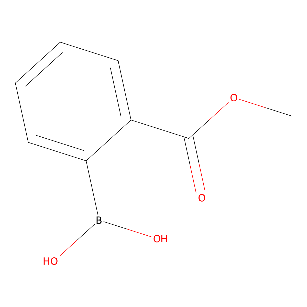 2-(Methoxycarbonyl)benzeneboronic acid molecular structure, CAS 374538-03-1