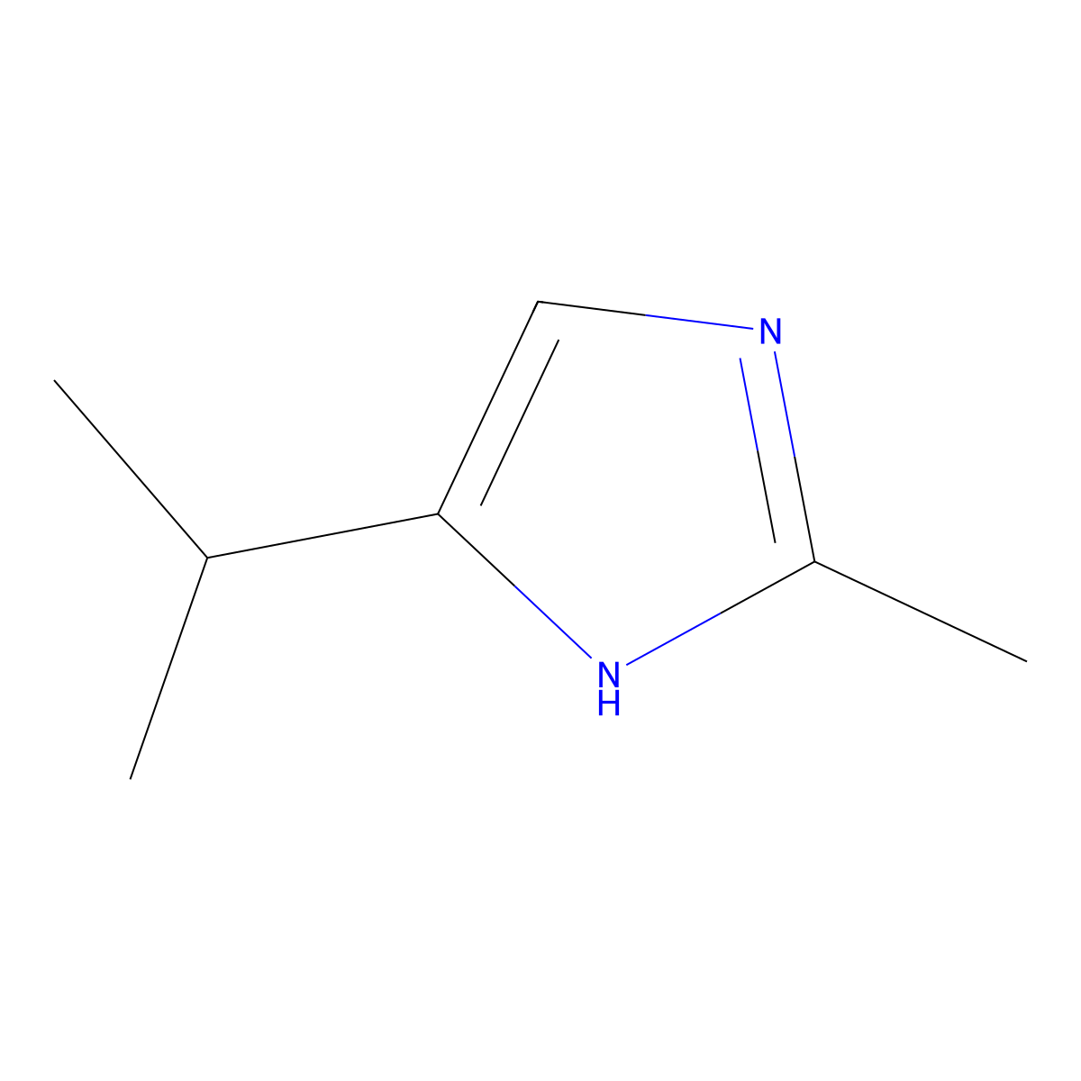 4-Isopropyl-2-methylimidazole molecular structure, CAS 37455-52-0