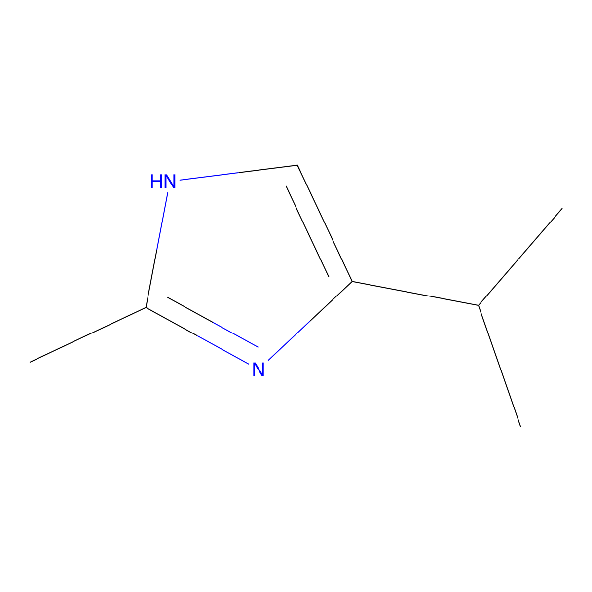 4-Isopropyl-2-methylimidazole molecular structure, CAS 37455-52-0
