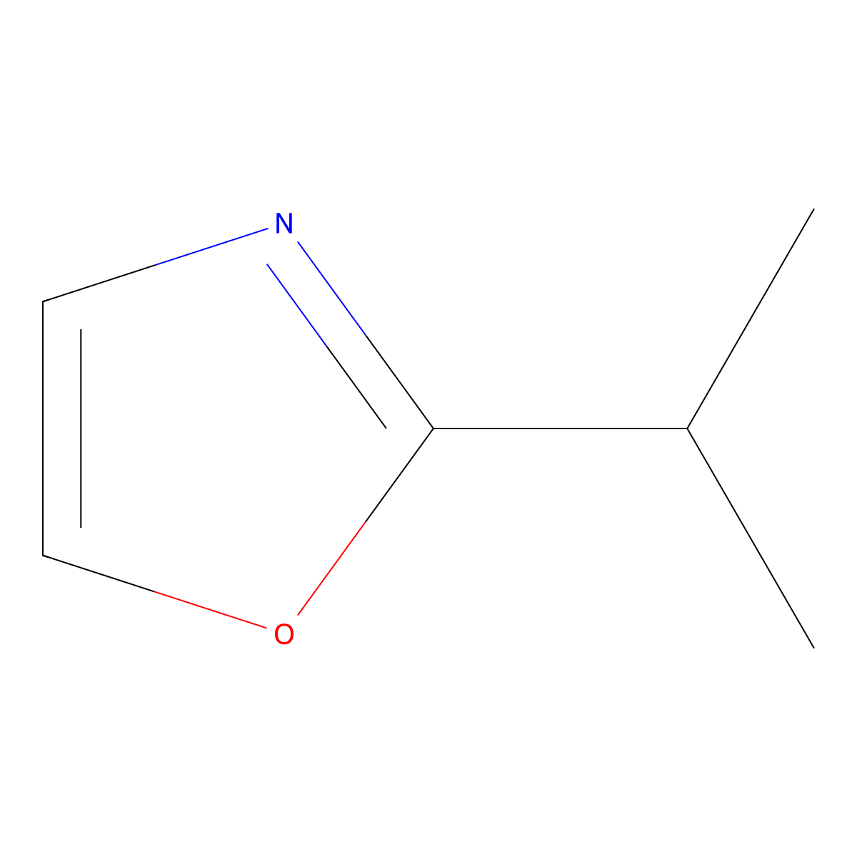 2-(Propan-2-yl)-1,3-oxazole molecular structure, CAS 374553-32-9