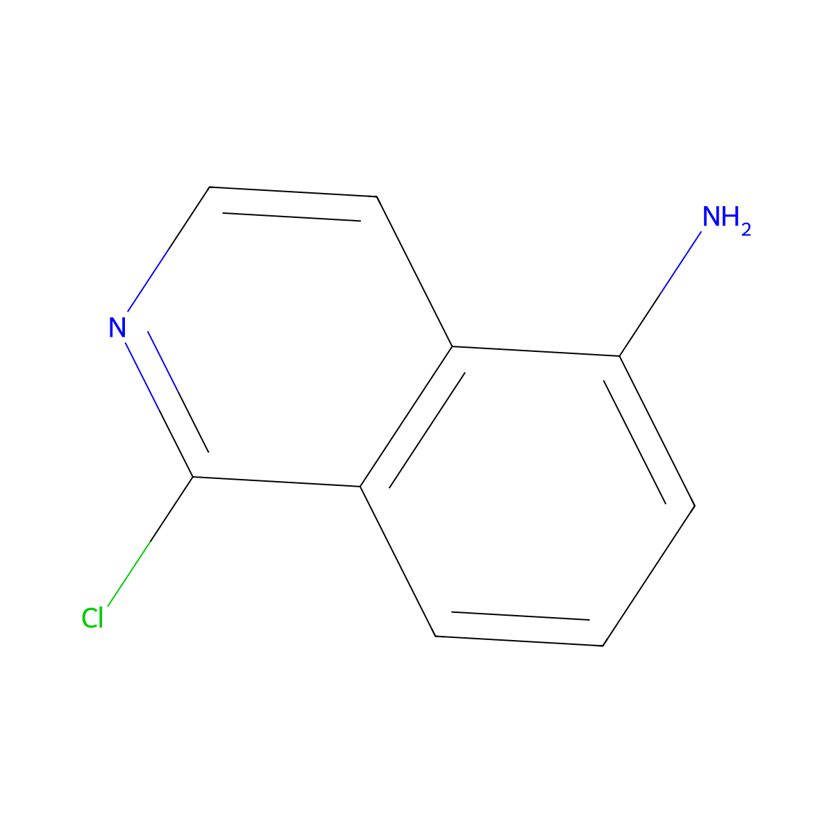 5-Amino-1-chloroisoquinoline molecular structure, CAS 374554-54-8