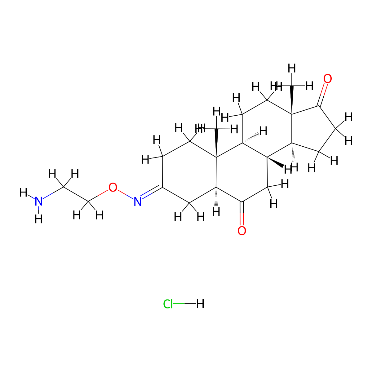 Istaroxime hydrochloride, (E)- molecular structure, CAS 374559-48-5