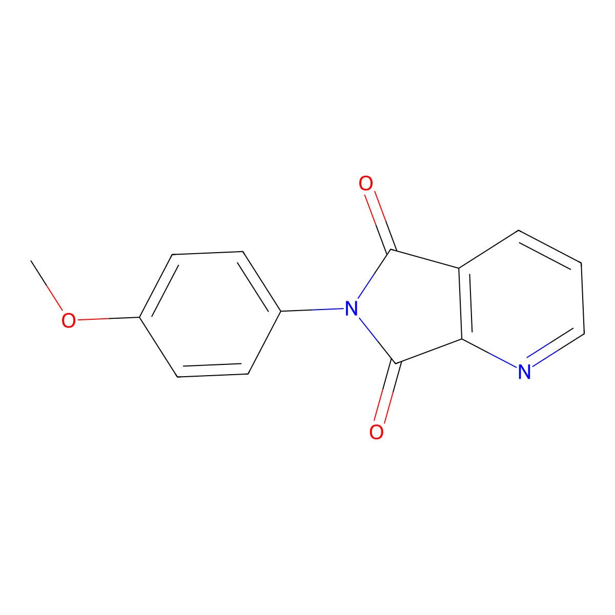 6-(4-methoxyphenyl)-5H-pyrrolo[3,4-b]pyridine-5,7(6H)-dione molecular structure, CAS 37458-43-8