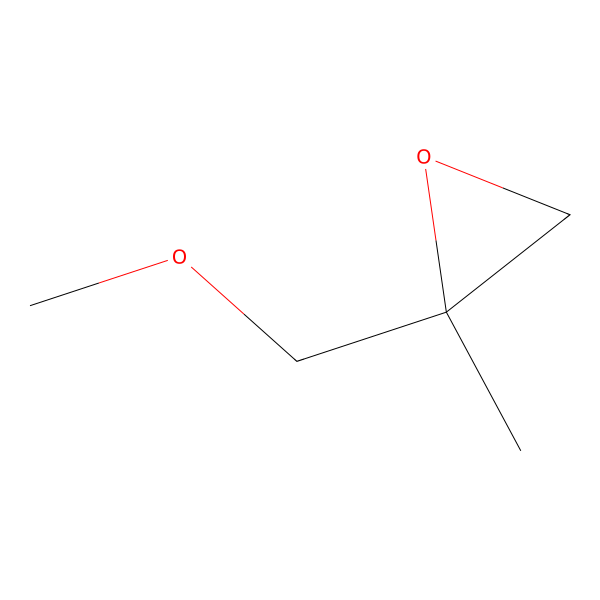 2-(Methoxymethyl)-2-methyloxirane molecular structure, CAS 37459-10-2