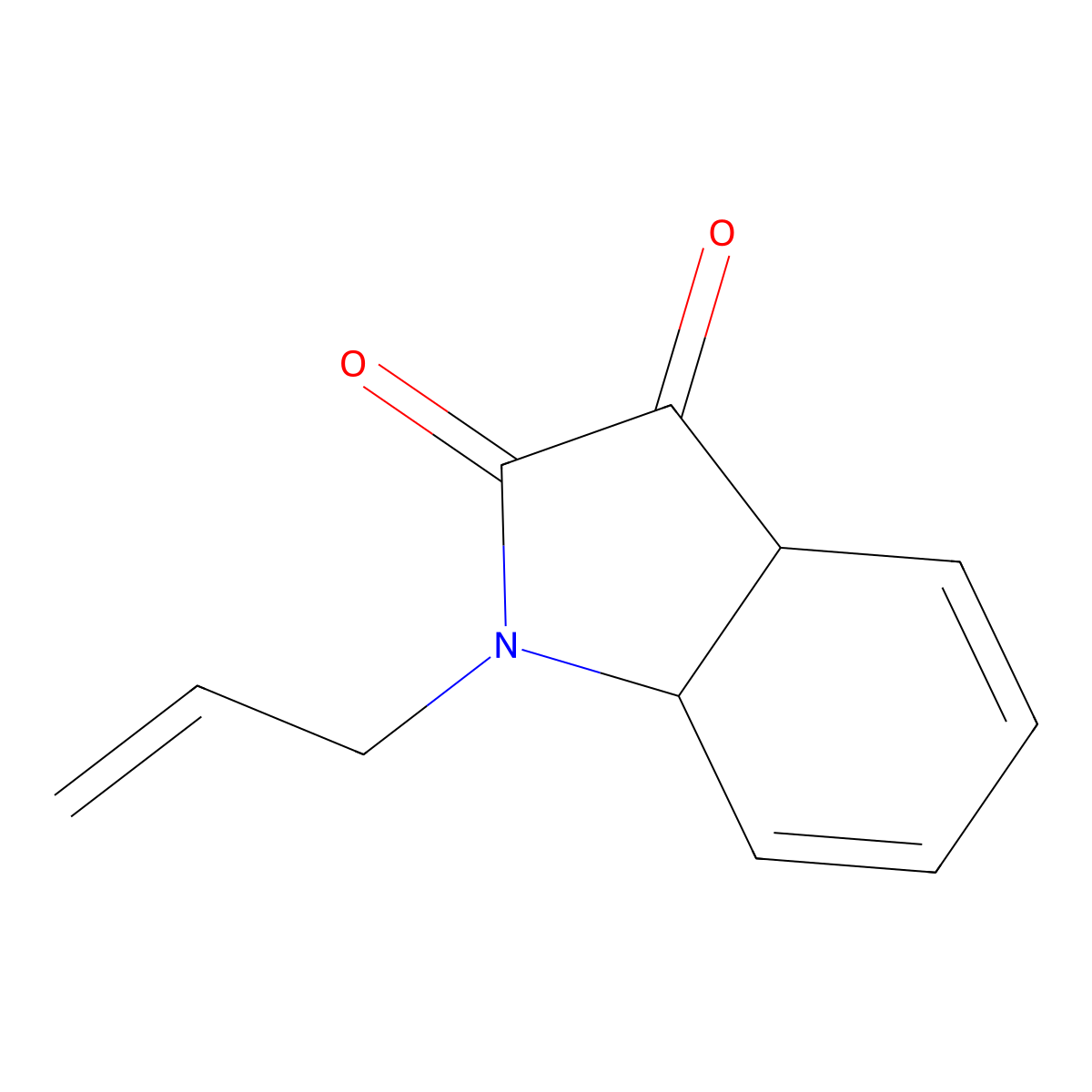 1-Allyl-1H-indole-2,3(3aH,7aH)-dione molecular structure, CAS 374598-03-5