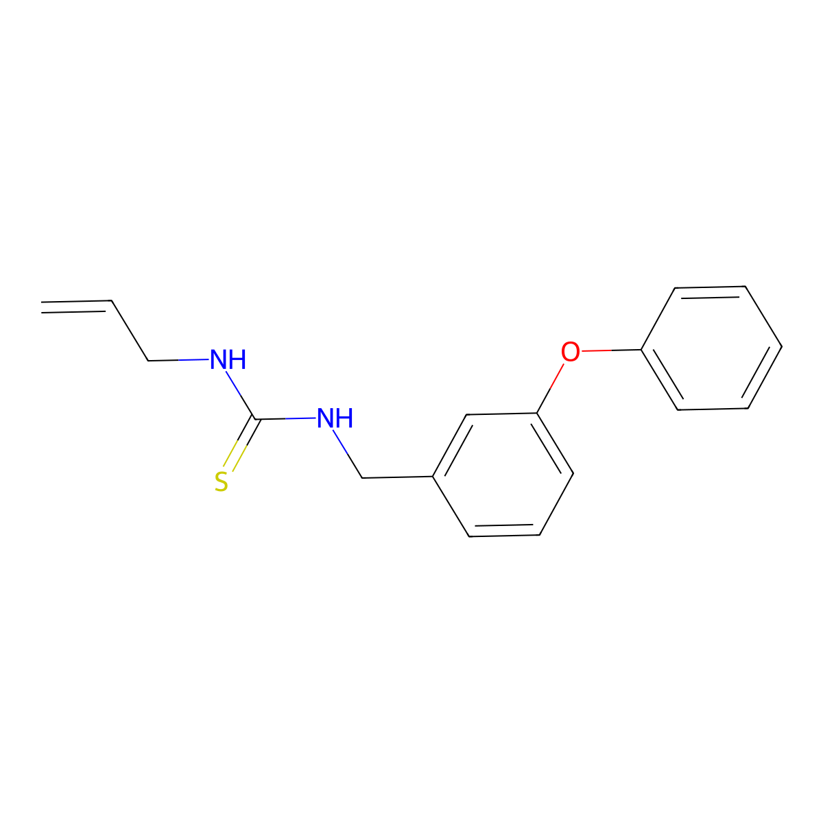 1-[(3-Phenoxyphenyl)methyl]-3-prop-2-enylthiourea molecular structure, CAS 374599-02-7