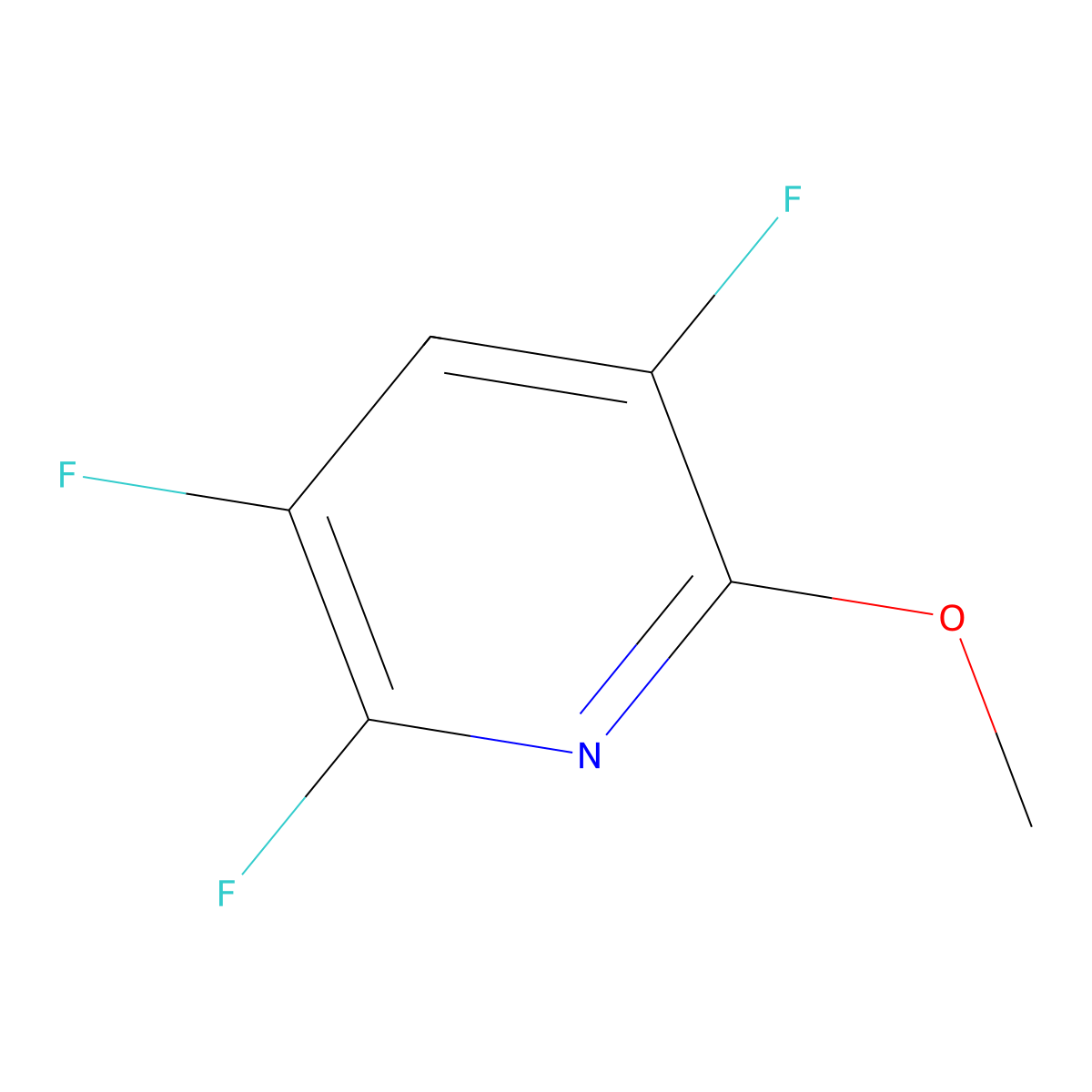 2,3,5-Trifluoro-6-methoxypyridine molecular structure, CAS 3746-18-7