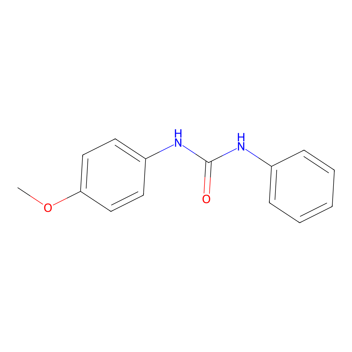 1-(4-Methoxyphenyl)-3-phenylurea molecular structure, CAS 3746-53-0