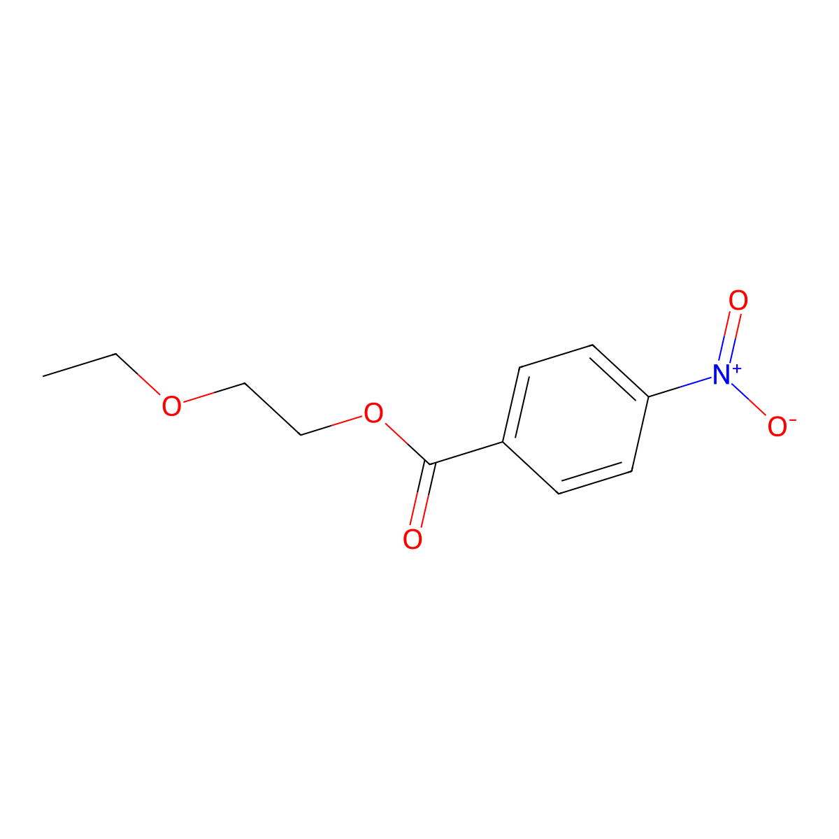 Ethanol, 2-ethoxy-, 1-(4-nitrobenzoate) molecular structure, CAS 37460-43-8