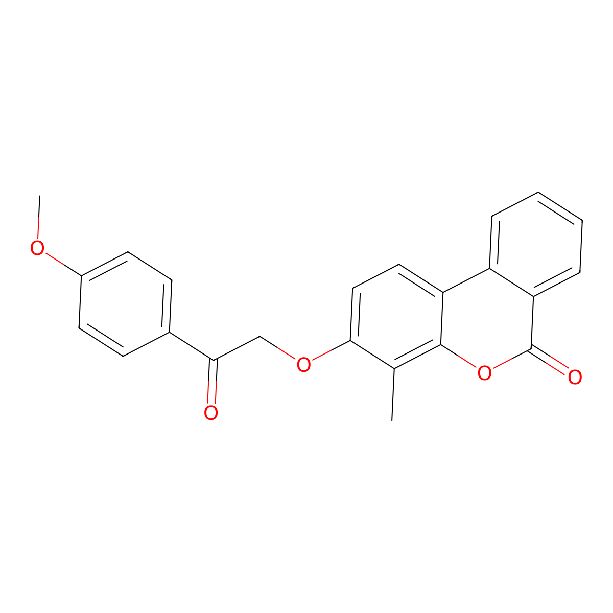 3-[2-(4-methoxyphenyl)-2-oxoethoxy]-4-methyl-6H-benzo[c]chromen-6-one molecular structure, CAS 374611-31-1
