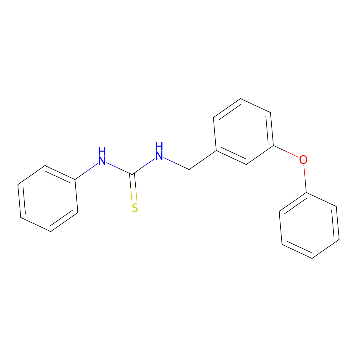 1-(3-Phenoxybenzyl)-3-phenylthiourea molecular structure, CAS 374613-46-4