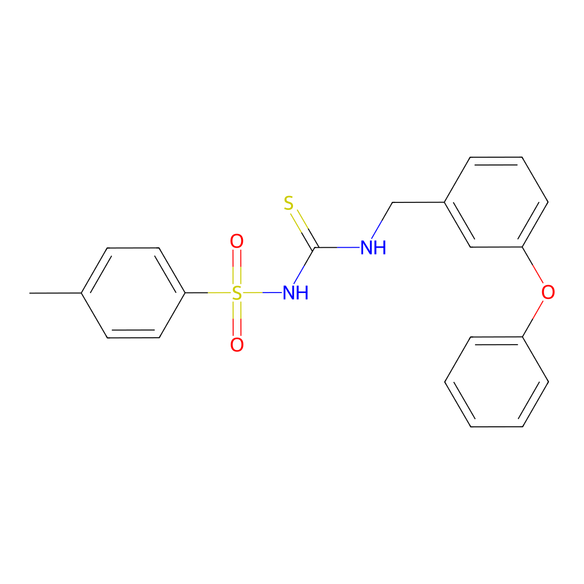 1-(4-Methylphenyl)sulfonyl-3-[(3-phenoxyphenyl)methyl]thiourea molecular structure, CAS 374615-89-1