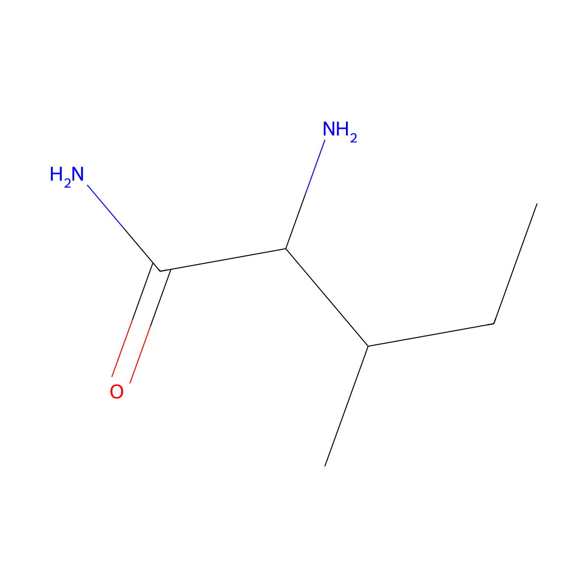 Pentanamide, 2-amino-3-methyl-, [R-(R*,R*)]- molecular structure, CAS 374629-86-4
