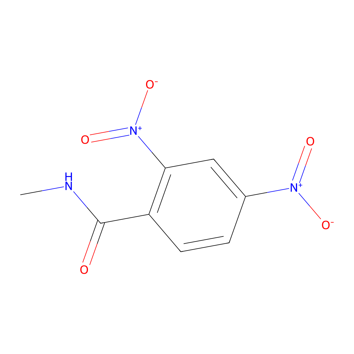 N-Methyl-2,4-dinitrobenzamide molecular structure, CAS 374632-12-9