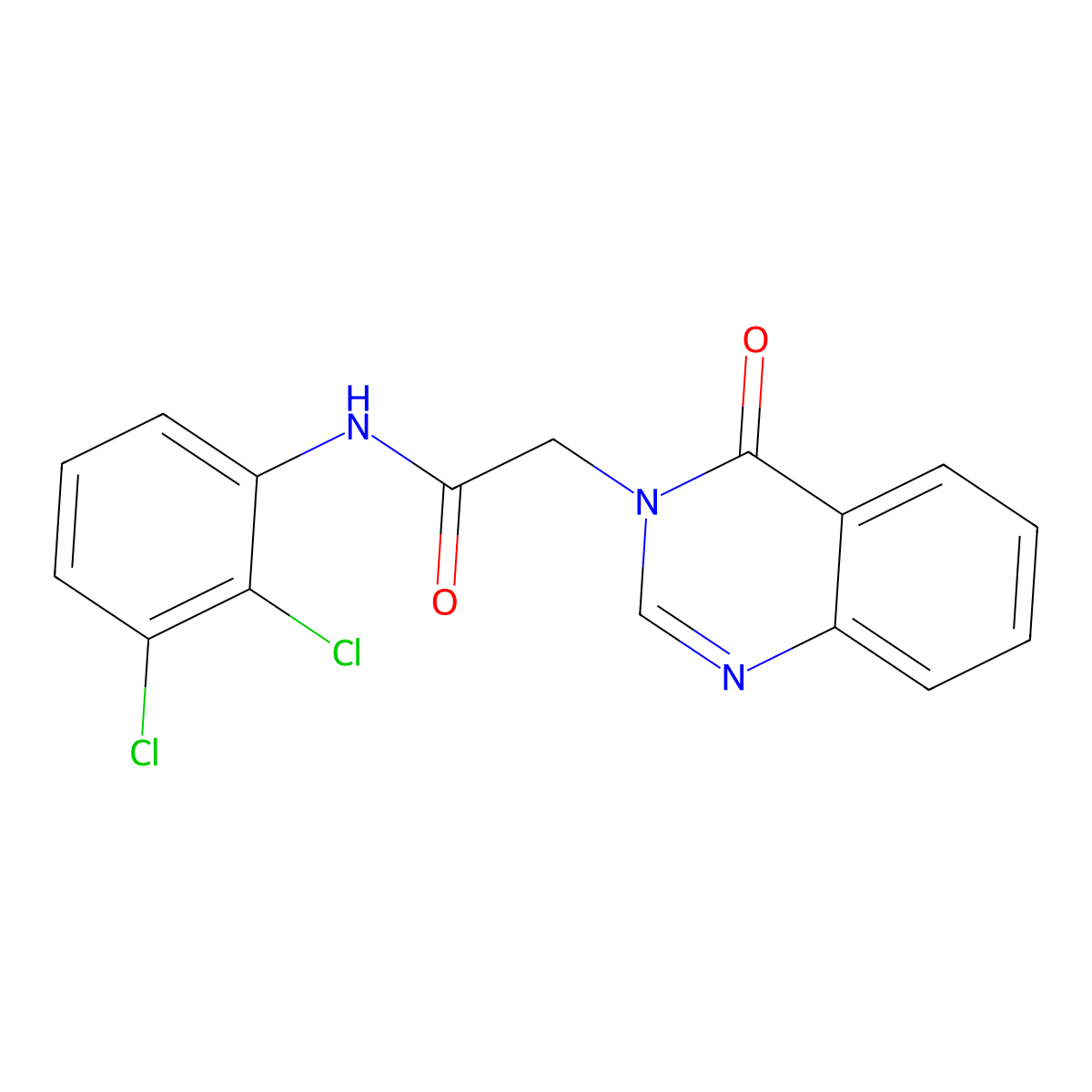 N-(2,3-dichlorophenyl)-2-(4-oxoquinazolin-3(4H)-yl)acetamide molecular structure, CAS 374640-49-0